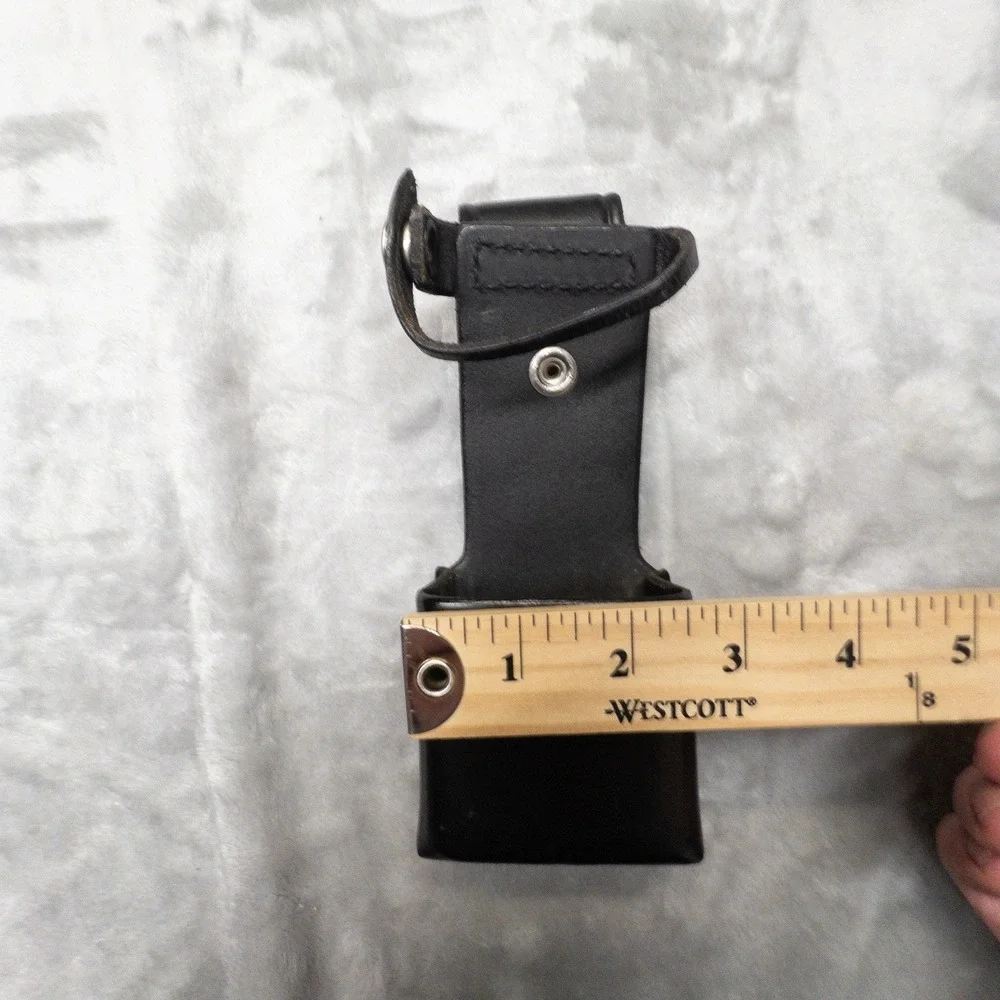 Don Hume Universal Radio Holster Black Leather Tactical Utility Belt